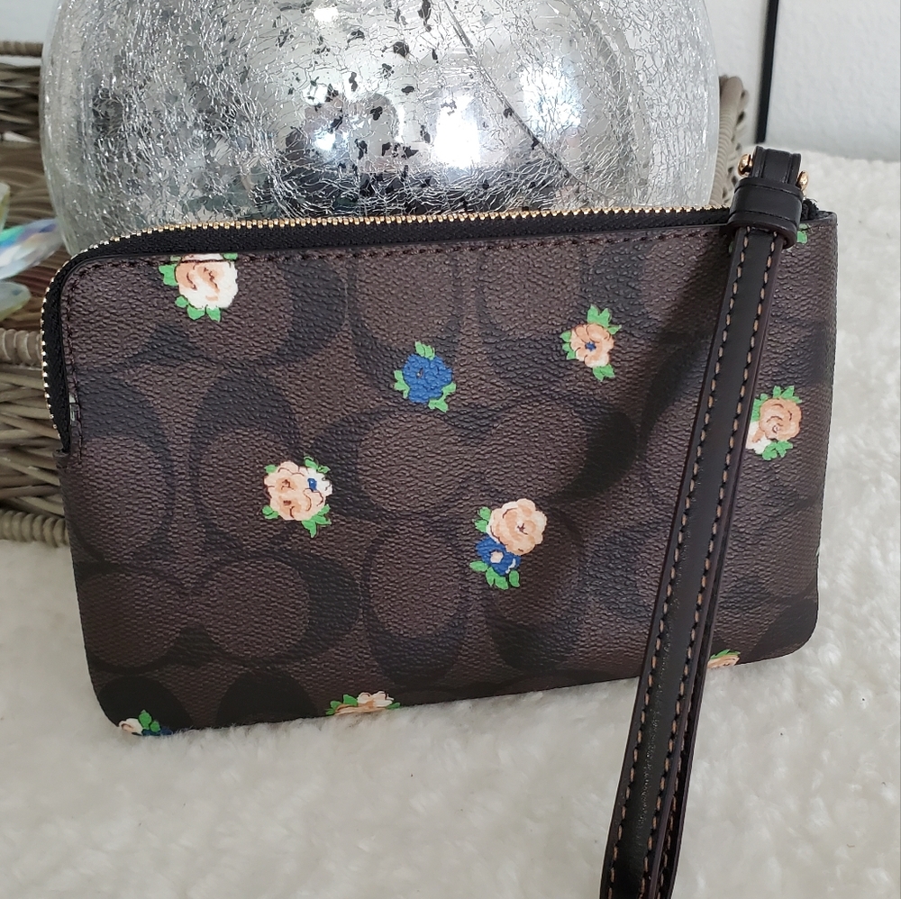NEW 🎀 Coach Town Bucket Vintage Rose Print Crossbody 3 PCS Set Bundle - Picture 9 of 16